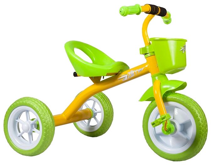 Купить Велосипед трехколесный Zilmer ZIL1808-019 "Сильвер Люкс" Желтый в интернет-магазине Детский Крым