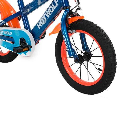 Велосипед детский двухколёсный Junfa Toys 16HW-1039 оранжевый фото 3