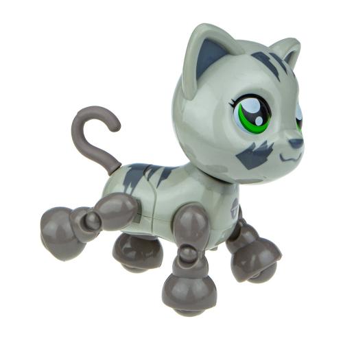 Интерактивная игрушка Robo Pets Милашка котенок серый 1toy Т16979 фото 2