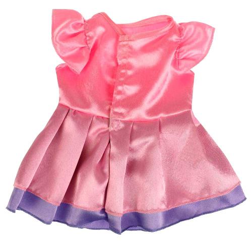 Одежда для кукол Розово-фиолетовое платье Карапуз OTF-2202D-RU фото 3