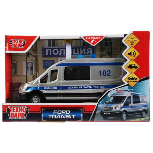 Машина Полиция Ford Transit 16см Технопарк TRANSITVAN-16PLPOL-SR фото 3