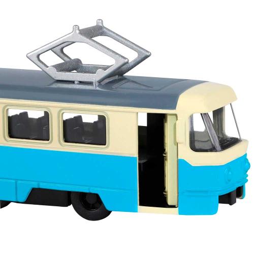 Машинка коллекционная Трамвай Автопанорама JB1251424 фото 4