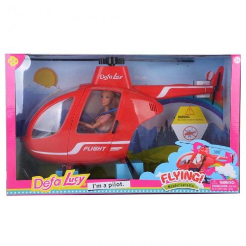 Набор с куклой Lucy Полёт на вертолёте Defa 8422 фото 4