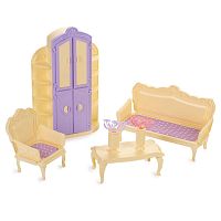 Мебель для кукол Гостиная комната Маленькая принцесса Огонек С-1523