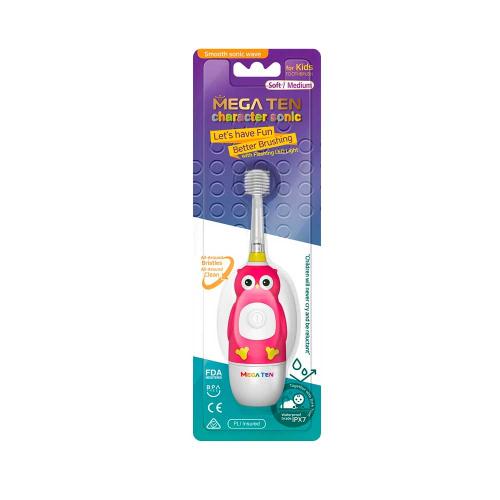 Электрическая детская зубная щетка Kids Sonic Совушка Mega Ten 121-MKS030 фото 5