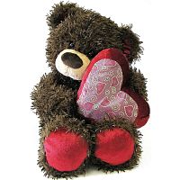 Мягкая игрушка Медвежонок Чиба с сердцем 30 см Fancy МЧС01
