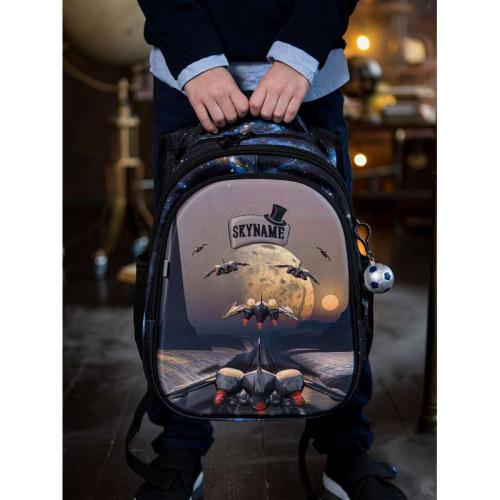 Рюкзак школьный с мешком для обуви SkyName R1-032-M + брелок мячик фото 8