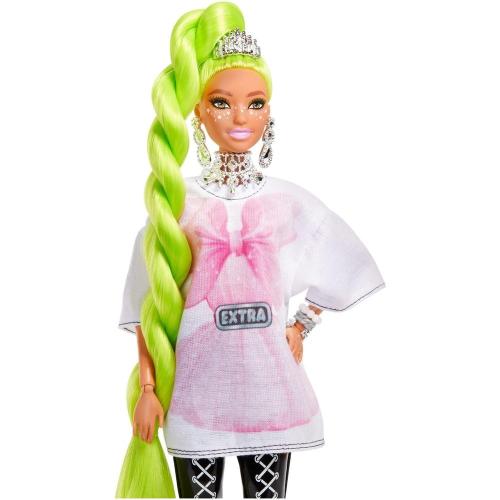 Кукла Экстра с зелеными неоновыми волосами Barbie HDJ44 фото 4