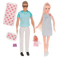 Игровой набор Счастливая семья 2 куклы 29 и 30 см Defa Lucy 8349b