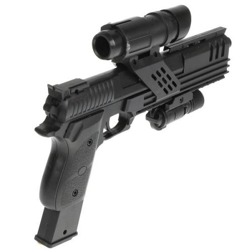 Игрушечный пистолет с оптическим прицелом и фонарём SP1-82 1B00068 фото 4