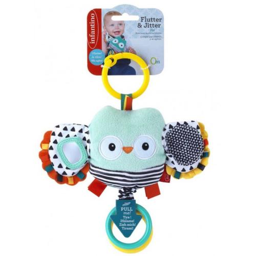 Подвесная игрушка Сова с хлопающими крыльями Infantino 216320 фото 2