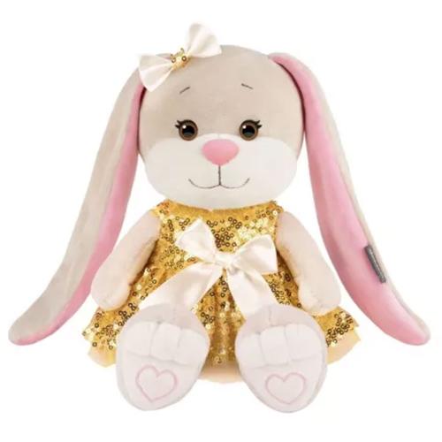 Мягкая игрушка Зайка Лин в Золотом Платье с Пайетками Jack&Lin 20 см