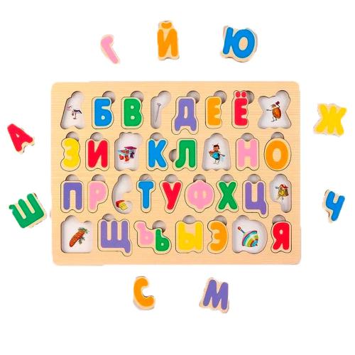 Пазл мозаика Весёлая азбука Алфавит Step puzzle 89004