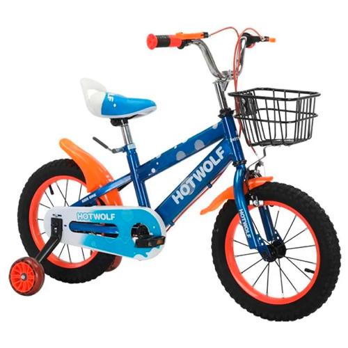 Велосипед детский двухколёсный Junfa Toys 16HW-1039 оранжевый