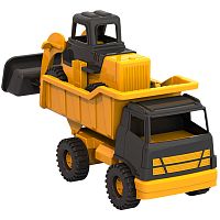 Строительная техника Медвежонок трактор и грузовик Нордпласт 480559
