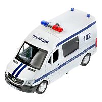 Машинка Mercedes-Benz Sprinter Полиция Технопарк SPRINTERVAN-14SLPOL-WH