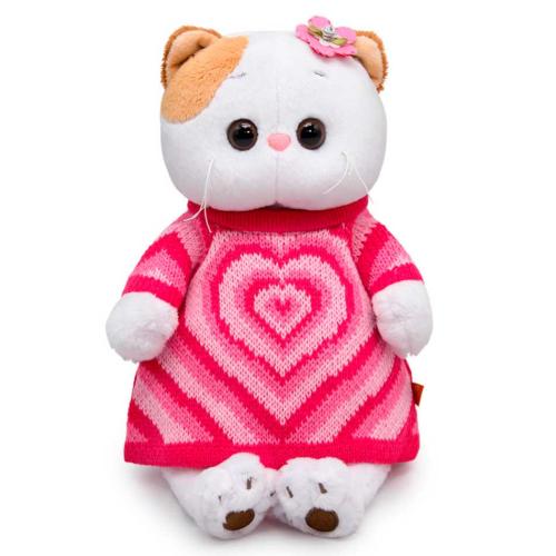 Мягкая игрушка Ли-Ли в вязаном платье с сердцем 24 см Budi Basa LK24-098