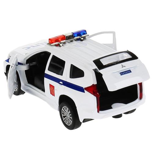 Коллекционная машинка Mitsubishi Pajero Sport Полиция Технопарк PAJEROS-12POL-WH фото 3