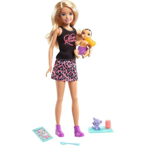 Набор Кукла Barbie Няня Блондинка Mattel GRP13 фото 2