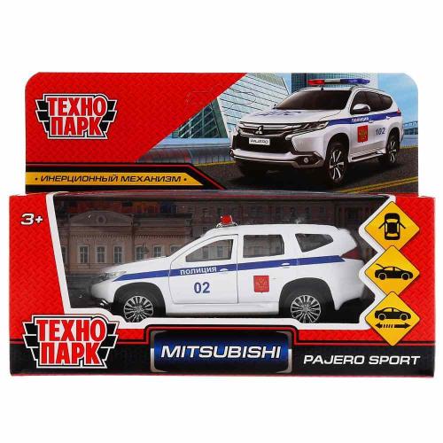 Коллекционная машинка Mitsubishi Pajero Sport Полиция Технопарк PAJEROS-12POL-WH фото 5