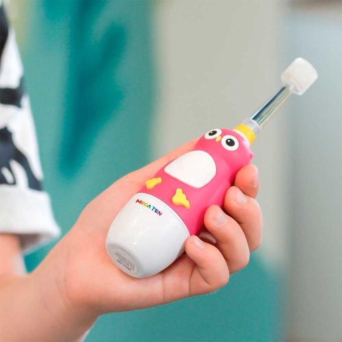 Электрическая детская зубная щетка Kids Sonic Совушка Mega Ten 121-MKS030 фото 4