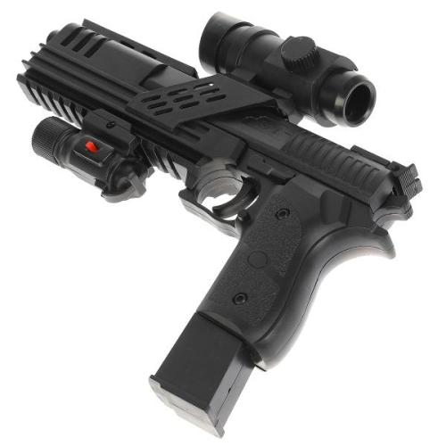 Игрушечный пистолет с оптическим прицелом и фонарём SP1-82 1B00068 фото 5