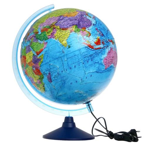 Интерактивный глобус политический рельефный с подсветкой 32 см Globen INT13200315