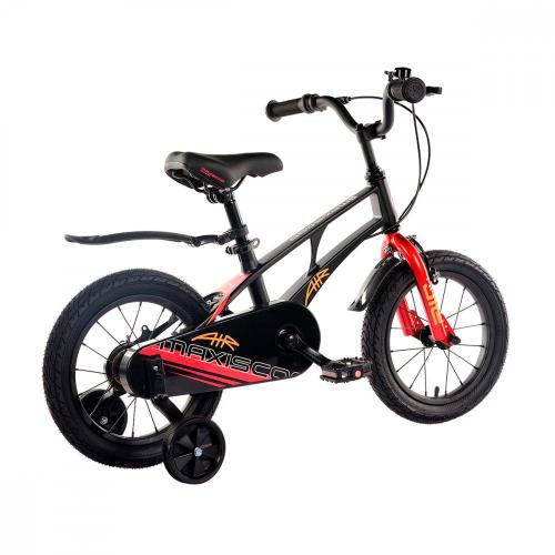 Велосипед детский Maxiscoo Air Стандарт 14'' 2024 Maxitoys MSC-A1432 чёрный матовый фото 2