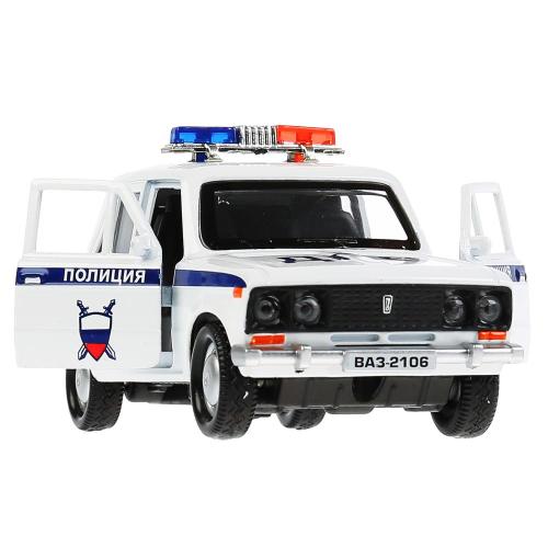 Игрушка Машина Ваз-2106 жигули Полиция Технопарк 2106-12SLPOL-WH фото 2