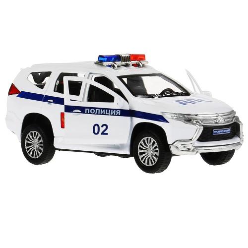 Коллекционная машинка Mitsubishi Pajero Sport Полиция Технопарк PAJEROS-12POL-WH фото 2