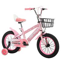 Велосипед детский двухколёсный Junfa Toys 18HW-1039 розовый