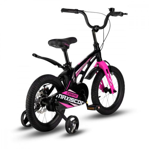 Велосипед детский Maxiscoo Cosmic Стандарт плюс 14'' 2024 Maxitoys MSC-С1432 чёрный жемчуг фото 2