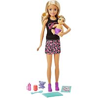 Набор Кукла Barbie Няня Блондинка Mattel GRP13