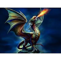 Пазл Super 3D Благородный огонь дракона 100 деталей Prime 3D 15045