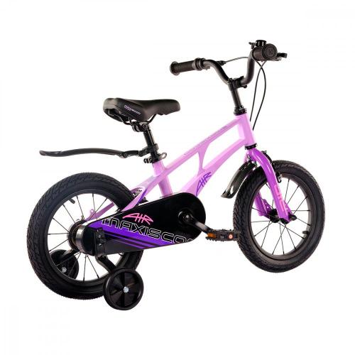 Велосипед детский Maxiscoo Air Стандарт 14'' 2024 Maxitoys MSC-A1433 лавандовый матовый фото 2