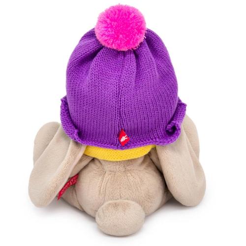 Мягкая игрушка Зайка Ми в шапке и полосатом шарфе 18 см Budi basa SidS-562 фото 3