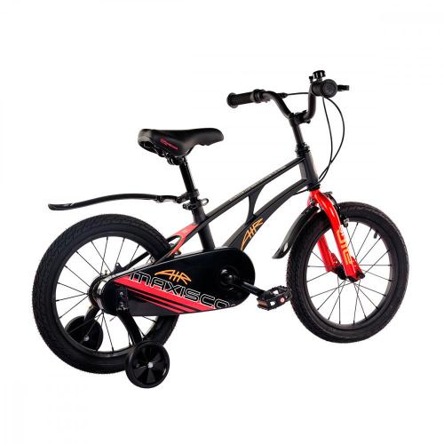 Велосипед детский Maxiscoo Air Стандарт 16'' 2024 Maxitoys MSC-A1632 чёрный матовый фото 2
