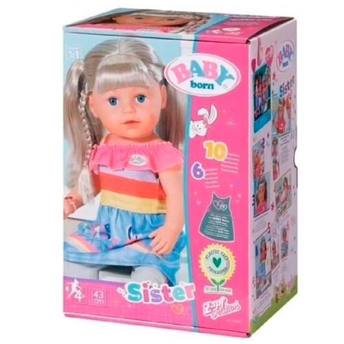 Интерактивная кукла Сестричка 43 см аксессуары Zapf 41027 фото 2
