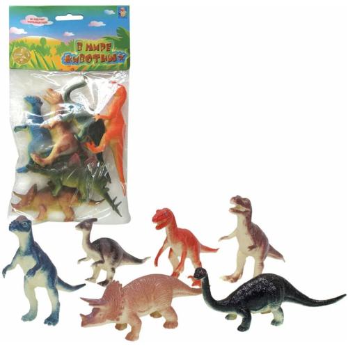 Набор игровых фигурок В мире животных Динозавры 1Toy Т50484 фото 3